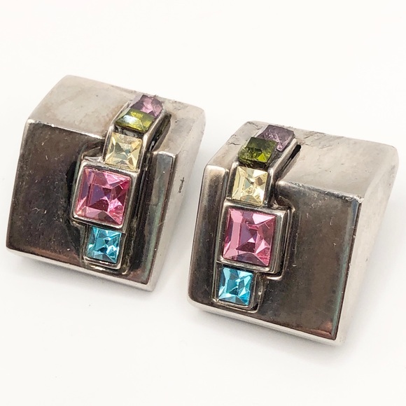 Vintage Givenchy Rhinestone Haute Couture Earrings - Picture 2 of 9
